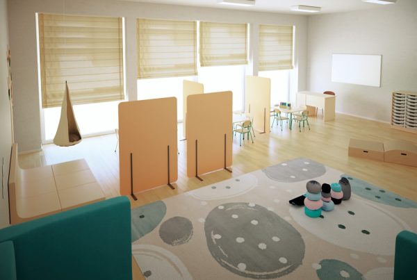 sala przedszkolna z wyciszeniami